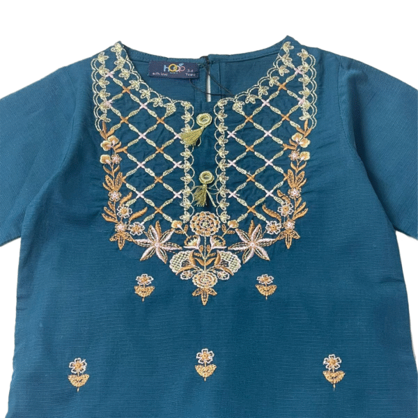 Embroidered 3 Pc Suit - Image 2