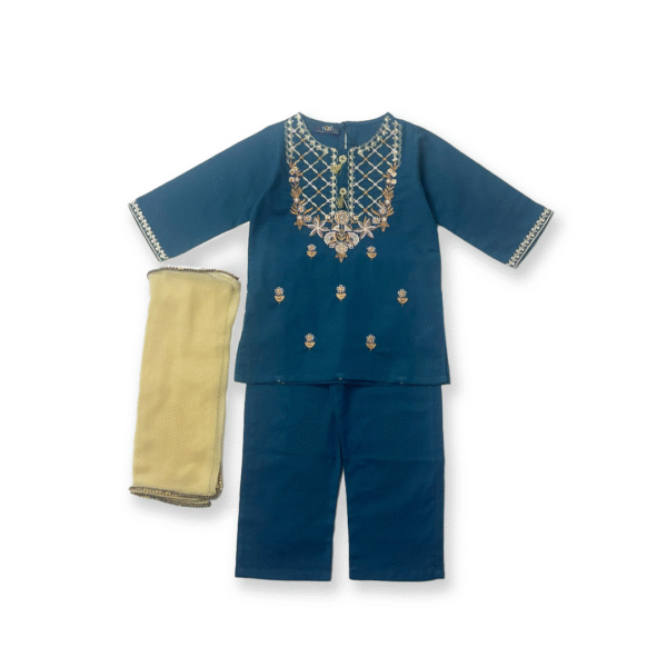 Embroidered 3 Pc Suit
