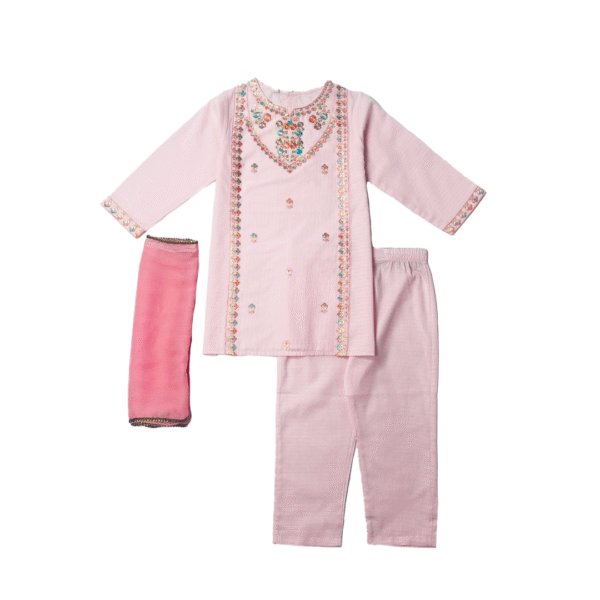 Embroidered 3 Pc Suit - Image 2