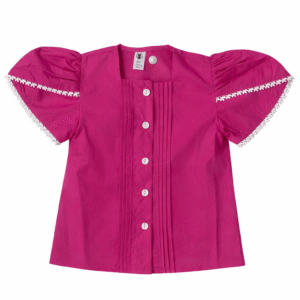 Blouse W/Delicate Lace Trim