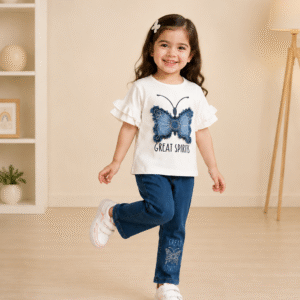 Butterfly Tee W/Denim