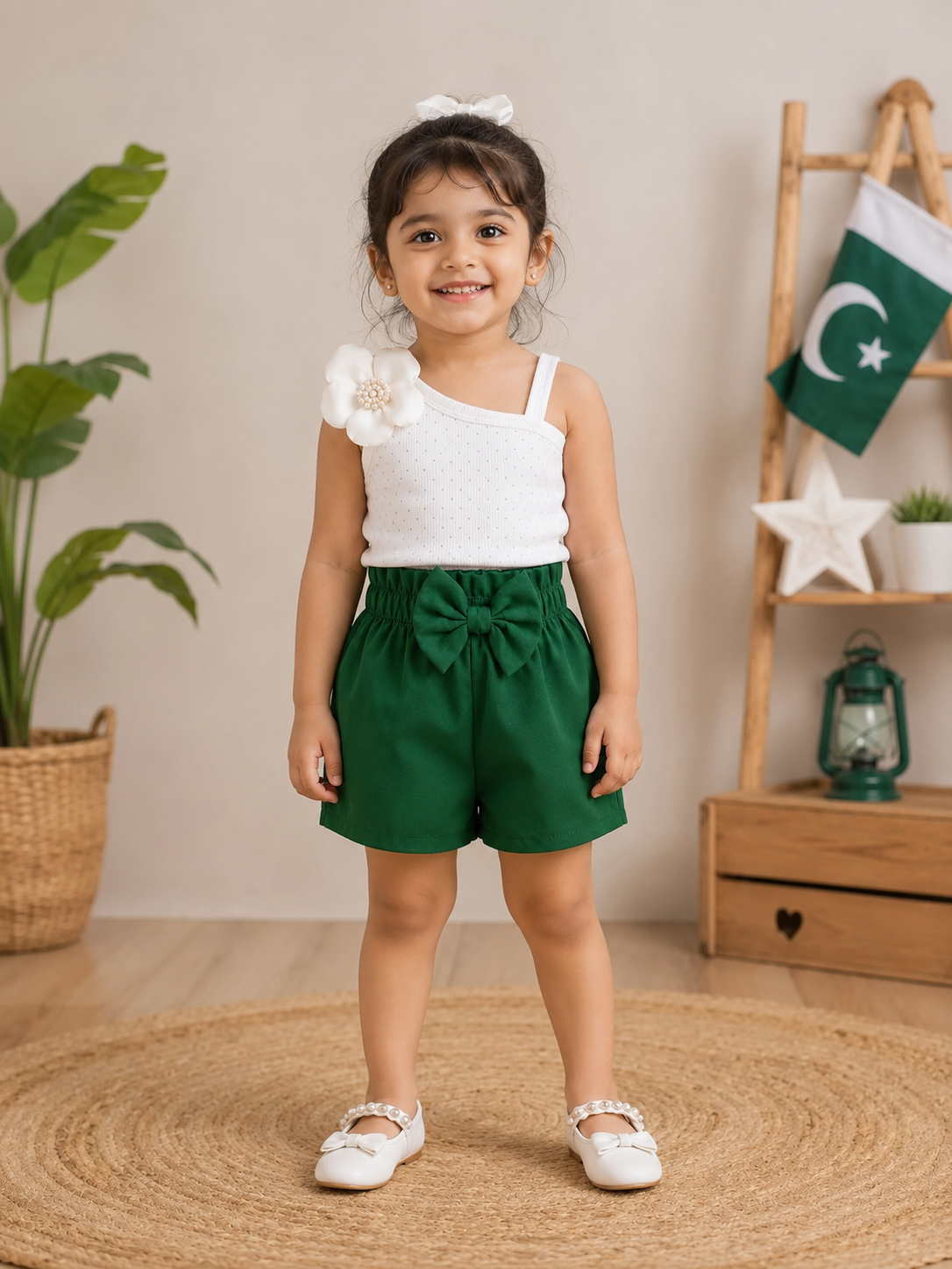 Girls Flower Cord Set