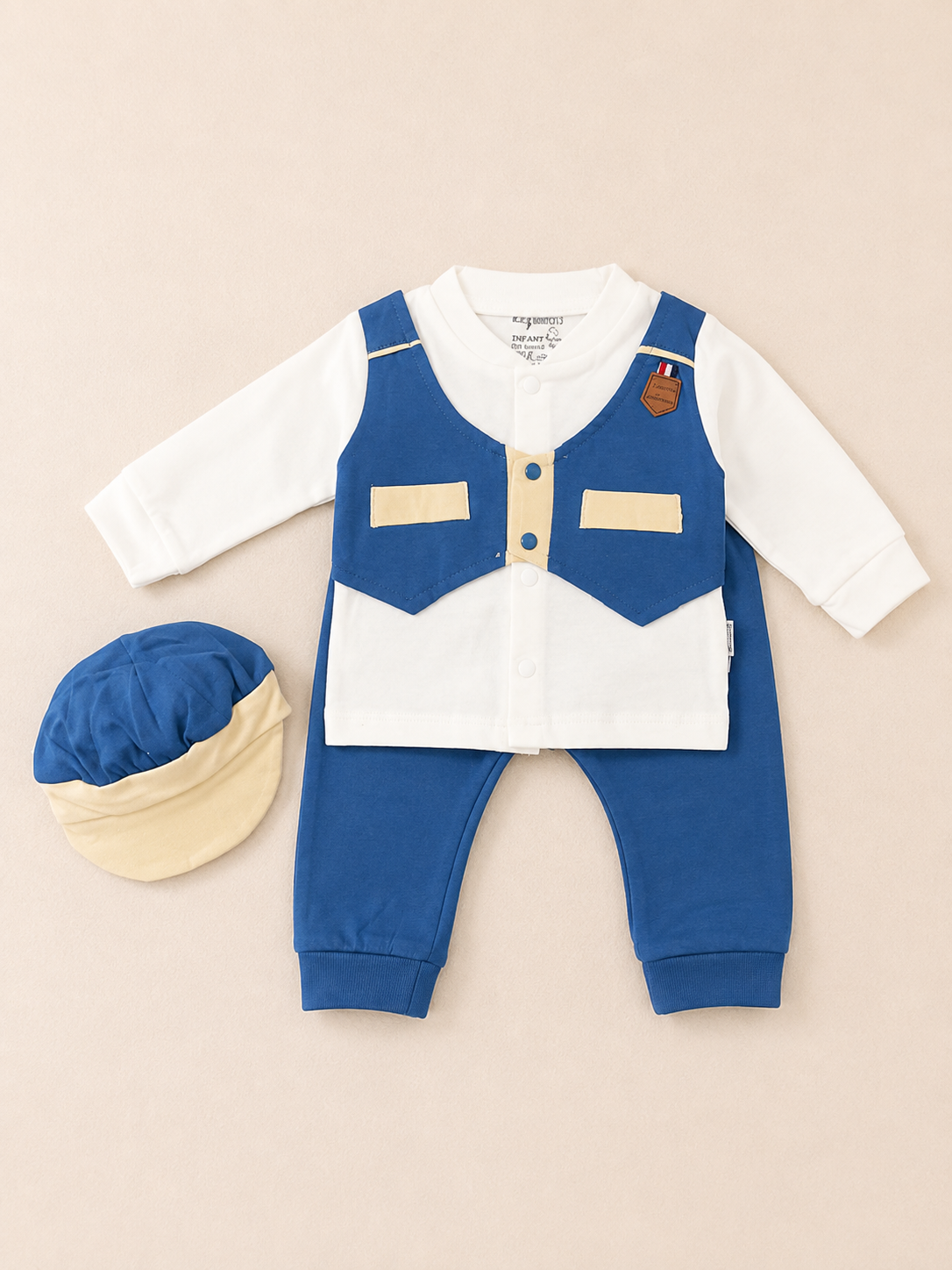 Waistcoat Dress W/Cap